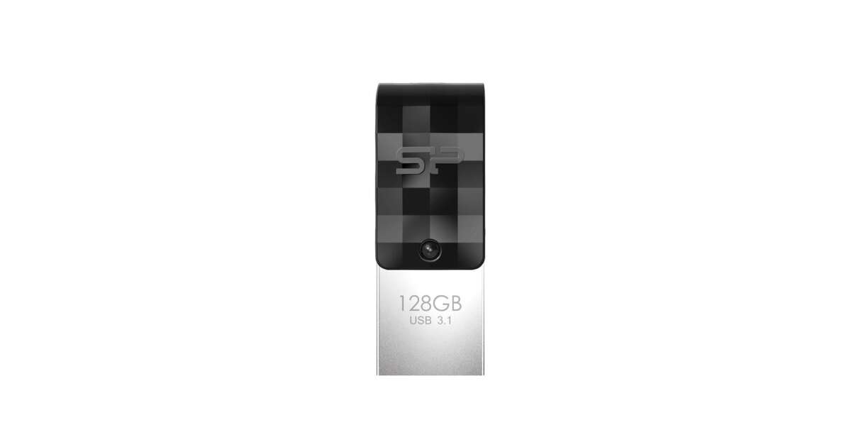Silicon Power Mobile C31 memorii flash USB 128 Giga Bites USB Type-A / USB Type-C 3.2 Gen 1 (3.1 Gen 1) Negru, Gri, Argint (SP128GBUC3C31V1K) 82652893