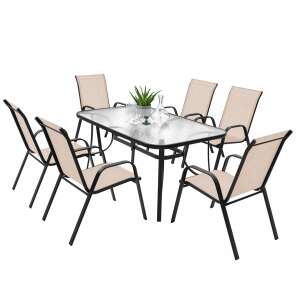Zolta Kerti bútor szett asztal + 4 szék #bézs 59921256 