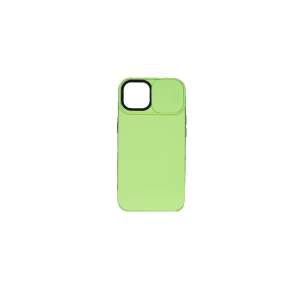 Cellect iPhone 14 Pro Max TPU+PC Schiebekamera Schutzhülle grün - Handyhüllen