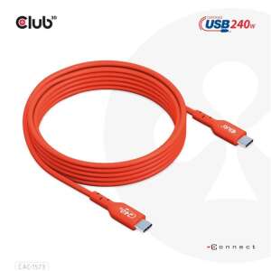 Club3D USB2 Type-C Bi-Directional USB-IF Certified Cable, Data 480Mb, PD 240W(48V/5A) EPR M/M 2m - 6.56ft