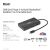 Club3D USB Gen2 Typ-C zu Dual DisplayPort 4k60Hz 7-in-1 Portable Dock 107438070