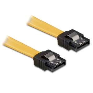 DeLock DL82464 kábel SATA 3 Gb/s fém rögzítőkkel 10 cm (DL82464) 54115888 