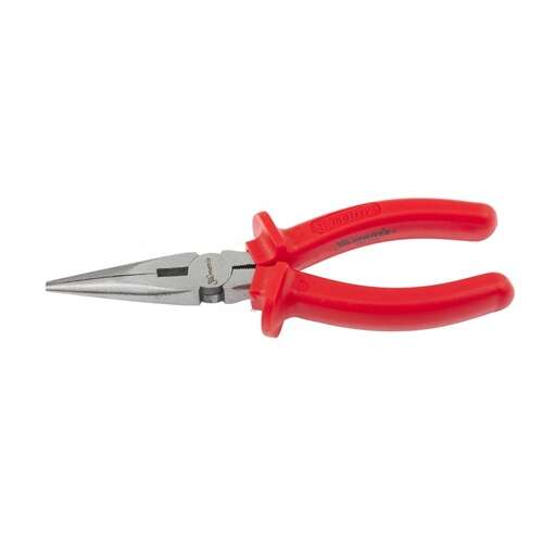 Mtx hosszú csőrű fogó, 180 mm, piros markolattal