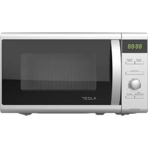 Tesla MW2060MS microwave oven, silver, front view - Microwave