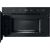 Interior view of Whirlpool MBNA900B black microwave oven