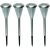 Home by Somogyi MX 811/4 set of 4 solar powered garden lights