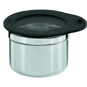 Rösle stainless steel storage container with silicone lid, 8 cm - Kitchen Storage Container