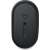 Dell MS3320W wireless mouse, black, bottom view, showing sensor and buttons