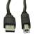 AKYGA USB A to B cable, 3 meter, black, male to male