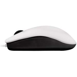 CHERRY MC 1000 wired optical mouse, white, side view - Cherry