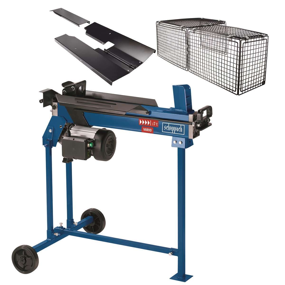 Csomagolássérült - Scheppach HL 760 LS - rönkhasító állvánnyal 7 t 