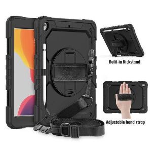 Husă de protecție neagră Mercury iPad Air 4/Pro 11 cu curea de mână și suport - Mercury Huse tablete