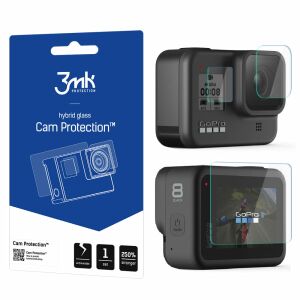 3MK GoPro HERO 8 folie de protectie ecran, sticla hibrida, protectie camera - 3MK Folii protecție