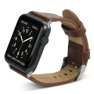 X-Doria Lux barna bőr Apple Watch szíj (38/41mm) Apple Watch-on - Okosóra szíj