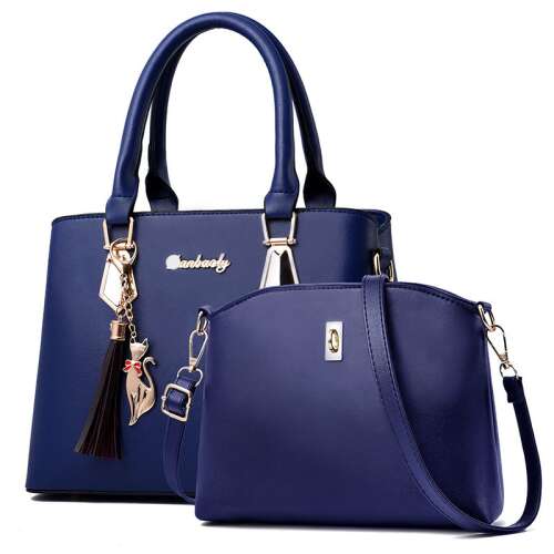 Dollcini, női táskák kereszt hátizsák női válltáska vízálló PU bőr táska elegáns táska,16502, kék
