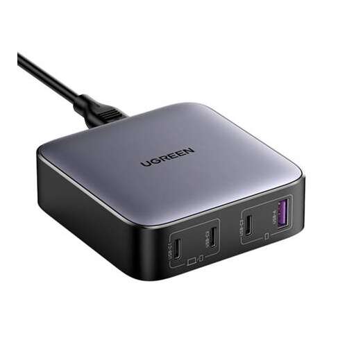 Ugreen CD328 Nexode 3x sieťová nabíjačka USB-C / USB-A - čierna (100 W)