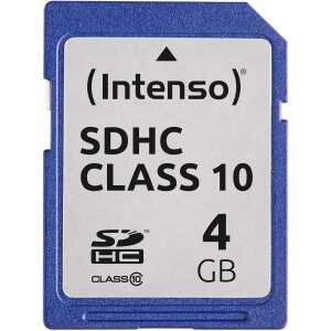 Intenso SDHC Class 10 Memóriakártya - 4GB - 20MB/s