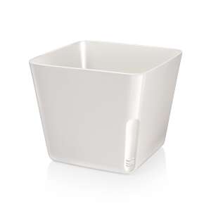 Tescoma SENSE white square flower pot with water level indicator - Landscaping