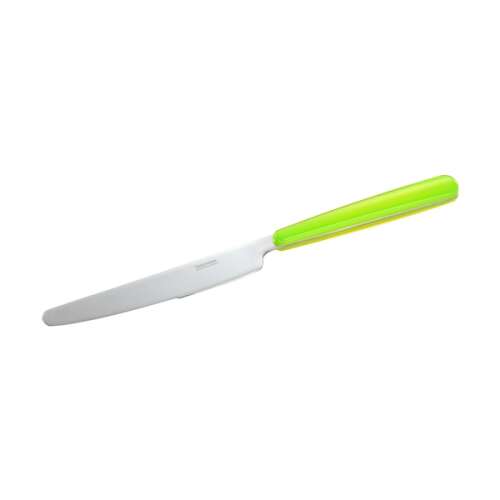 FANCY HOME lime green dinner knife, stainless steel, dishwasher safe