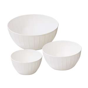 Tescoma DELÍCIA 3 piece white plastic bowl set - Bowl