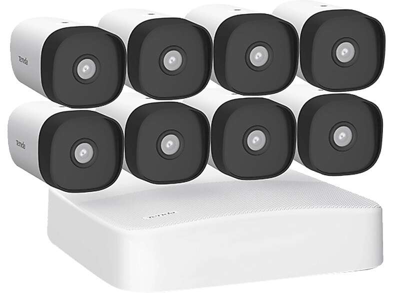 Tenda K8P-4TR 8 csatornás NVR és 8db kamera szett
