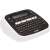 Brother P-touch D200 Etikettendrucker, schwarz-weiß, mit Tastatur, schräge Ansicht