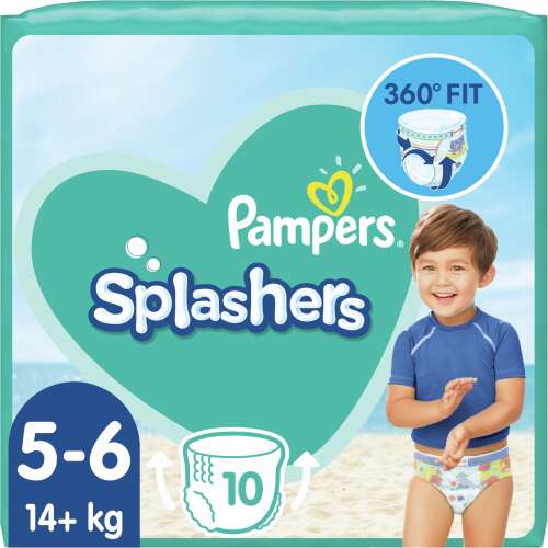 Pampers Splashers Plienky na plávanie 14kg+ Junior 5-6 (10ks)