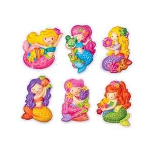 6 завършени комплекта 4M Mermaid Mould & Paint Glitter Crafts, цветни магнити с русалки - Тост на върха