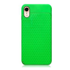 Világoszöld szilikon telefontok texturált háttal Apple iPhone XR-hez - Apple