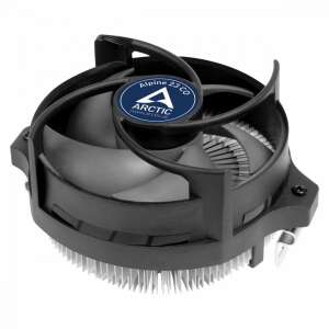 Arctic Alpine 23 CO CPU-Kühler, schwarz, Vorderansicht - PC-Ventilator