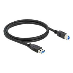 Delock 85069 USB 3.0 Type-A to USB 3.0 Type-B cable, 3m, black - Computers and Accessory