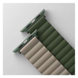 Curea magnetica din silicon Uniq Revix Apple Watch 42/44/45 mm, verde/Taupe (UNIQ-45MM-REVGRNTPE) (UNIQ-45MM-REVGRNTPE) (UNIQ-45MM-REVGRNTPE) 54242378 - Curea ceas inteligent