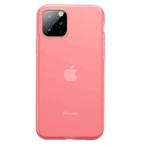 Baseus iPhone 11 Pro case Jelly Liquid Silica Gel Protective Case Transparent Red (WIAPIPH58S-GD09) 54243424 - Telefon