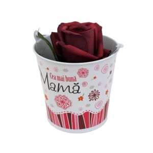 "Die beste Mutter" Eimer mit Rose, Geschenkidee - Nekupto