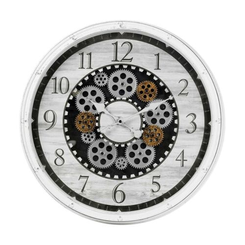 Dekor Falióra gear design wall clock isolated on white