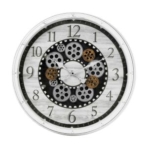 Dekor Falióra Wanduhr im Zahnraddesign, isoliert auf Weiß - Koopman