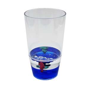 Blaue Glasfiguren schwimmende Seepferdchen 110142559 - Gläser