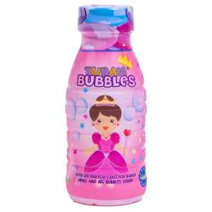 Tuban Bubbles 250 ml bubble solution for making small and big bubbles, pink bottle with princess design - Sport & Leisure