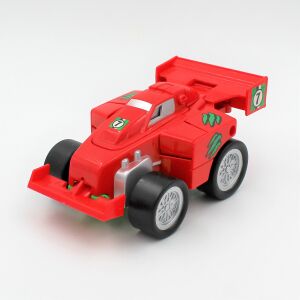 Czerwony kabriolet typ Dino robot