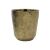Gold textured flower pot, small size, decorative planter