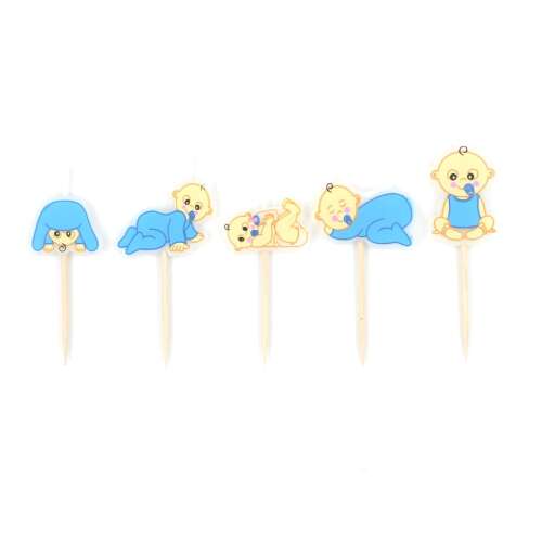 5 pc Baby Boy Party Candle Set 54247281