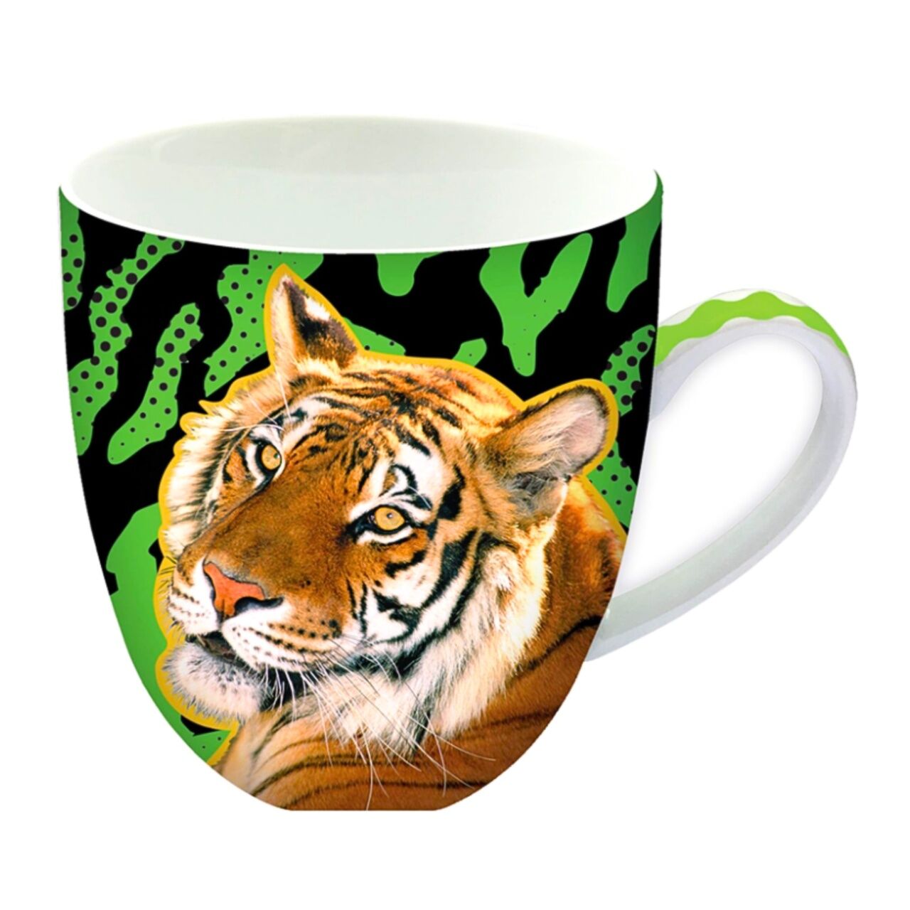 Kubek ceramiczny z nadrukiem tygrysa 400 ml