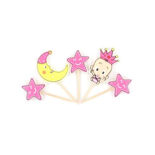 5-piece Baby Moon Pink Candle Set 54247753