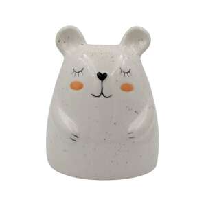 Weiße Keramik-Sparbüchse mit Bärenmotiv - Koopman