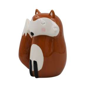 Ceramiczna skarbonka rumieniąca się model lisa