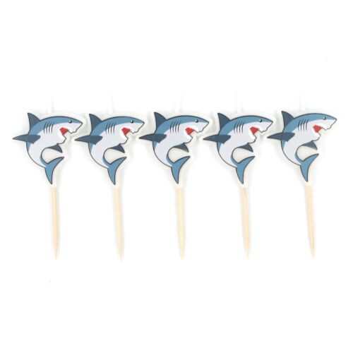 Buli Cápa Gyertyák set of 5, shark themed birthday candles