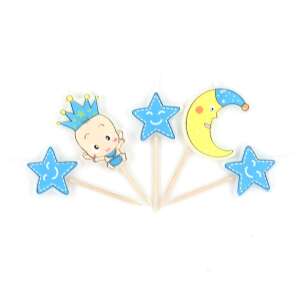 Комплект от 5 свещи baby moon blue 54249473 - Свещ