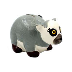 Szara ceramiczna lalka lemura