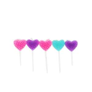 5-Piece Multicolored Hearts Candle Set 54250531 - Candle