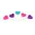 5-Piece Multicolored Hearts Candle Set 54250531